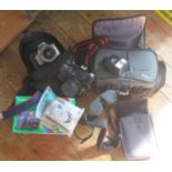 A Pair of Summit 8x42 Binoculars, Canon EOS 300X 30mm SLR camera and three others
