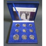 A Cased Bradford Exchange Limited Edition (199) 1947 Royal Wedding Prestige Coin Set including