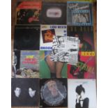 A Collection of LP Records by Lou Reed and The Velvet Underground