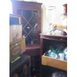 An Edwardian Mahogany and Inlaid Corner Cabinet