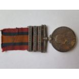 A Victorian South Africa Medal with Johannesburg, Orange Free State and Cape Colony Bars awarded