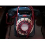 A Red, White and Blue Model 706 Telephone