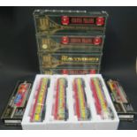 A Collection of O Gauge K-Line Circus Coaches and Freight Cars including: K83-0096-3, K83-0095,