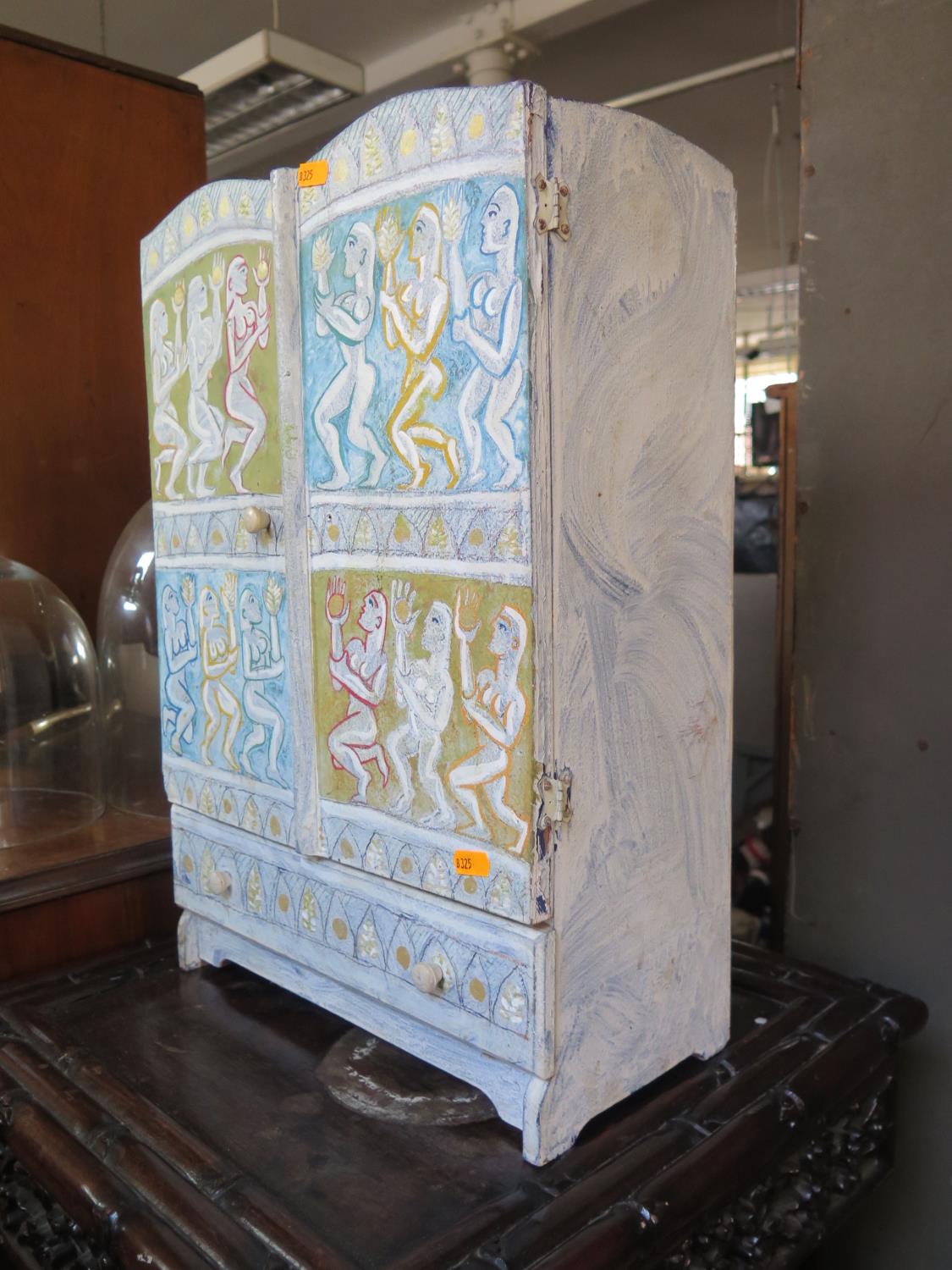 A Small Painted Cupboard