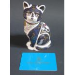 A Royal Crown Derby War Cat Paperweight, ltd. ed. 302/500