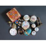 A Collection of Modern Enamel Boxes including tks etc.