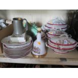 A Porcelain Part Dinner Service and other oddments