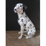 A Ceramic Fireside Dalmatian Dog, 69cm. Rear front leg glued