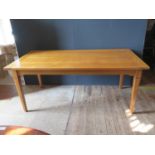 A Modern Solid Oak Dining Table, 180x90cm