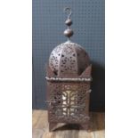 A Moroccan Style Lamp with candle