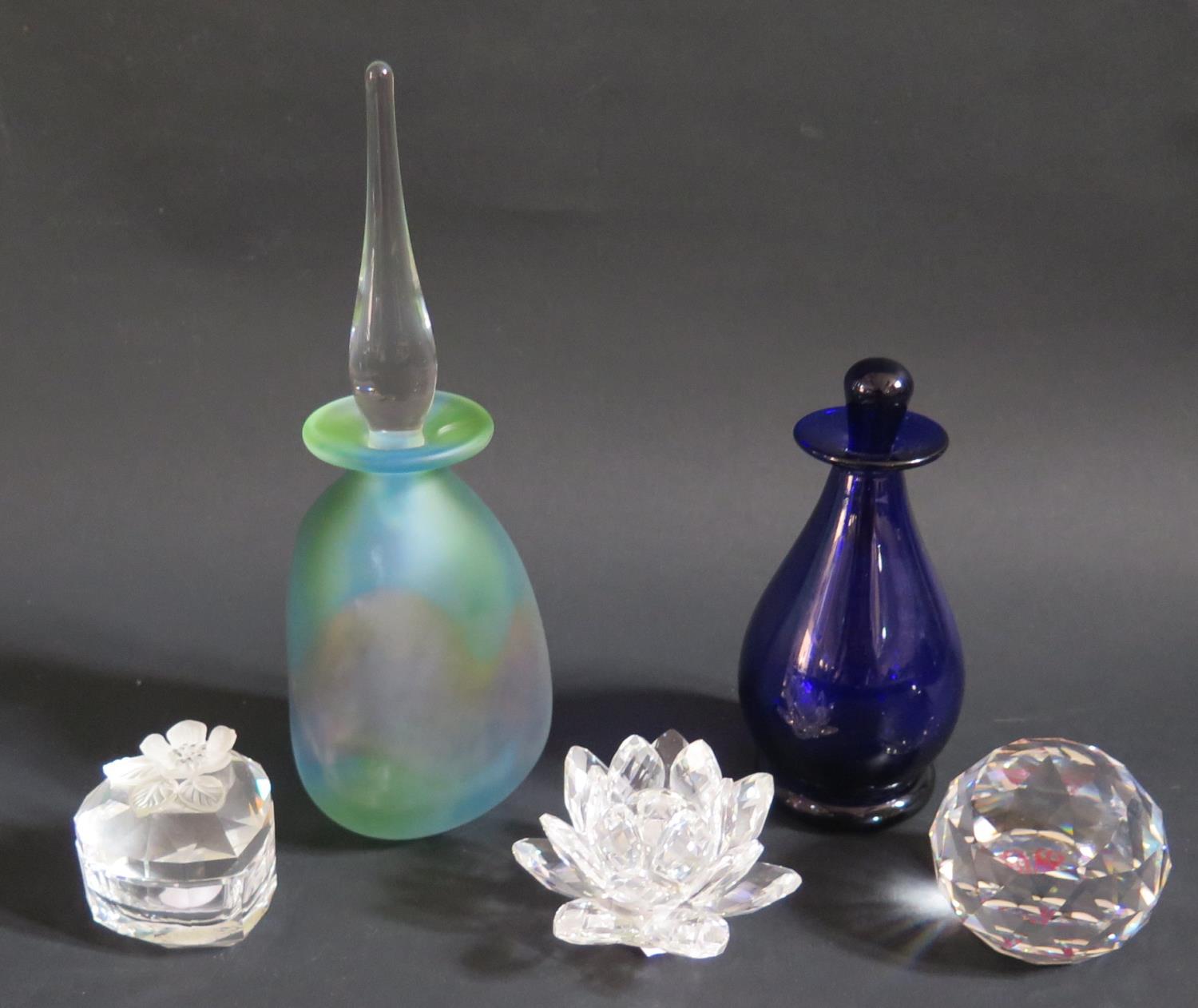 A Selection of Glassware including Tom Petit and Exeter and Swarovski