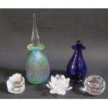 A Selection of Glassware including Tom Petit and Exeter and Swarovski