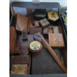A Selection of Wooden Boxes etc.