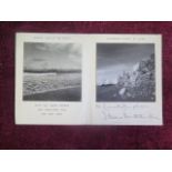 An Official Christmas Card from 2 Wilton Crescent London with two black and white photographs of