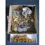 A Box of Costume Jewellery