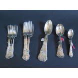 A Part Set of Sterling Silver Flatware, 927g