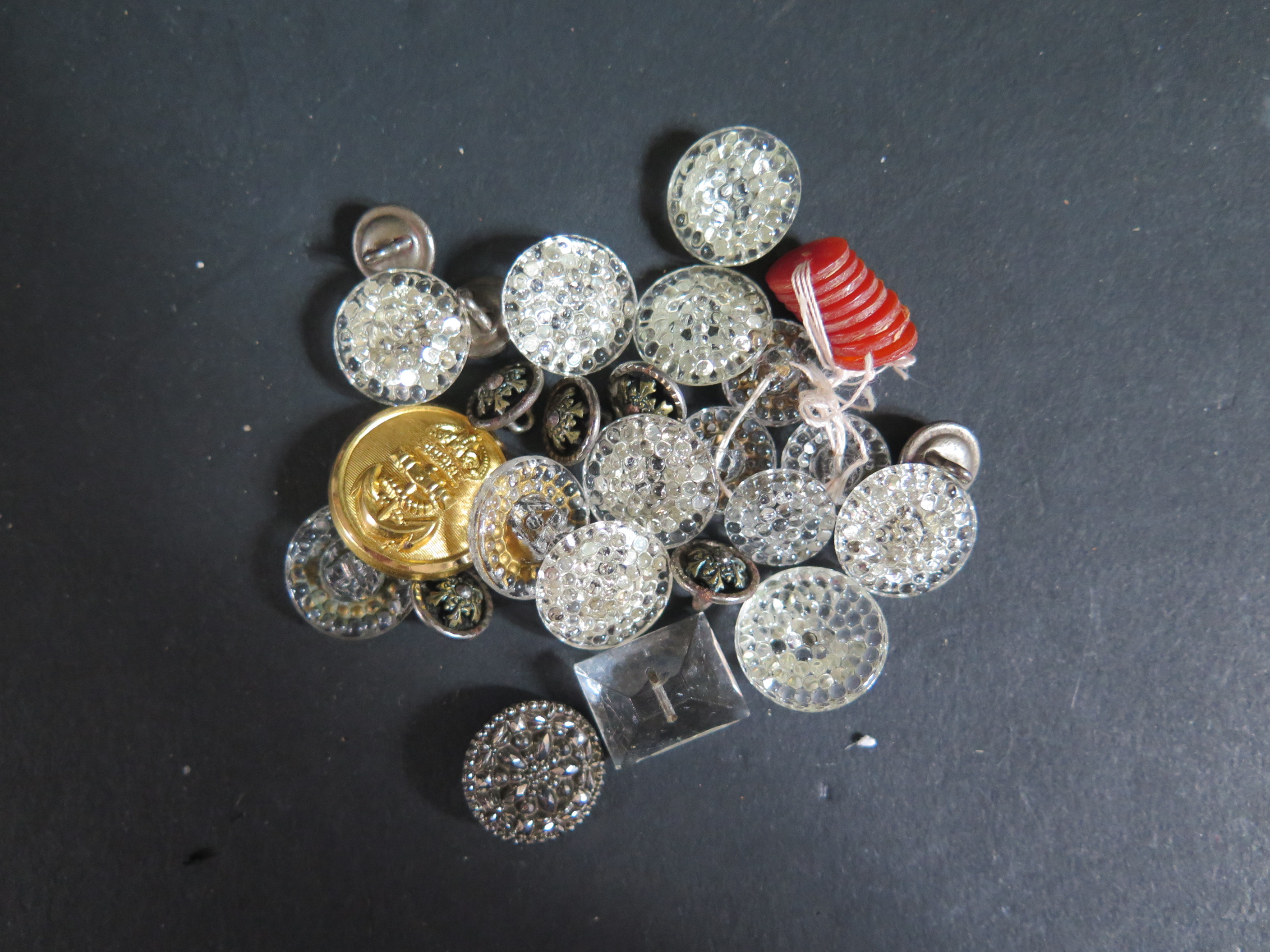 A Selection of Glass and other Buttons