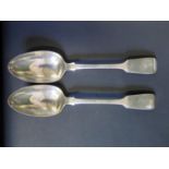 A Pair of Victorian Silver Serving Spoons, Newcastle 1819, Reid & Sons (Christian Ker Reid, David