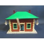 A Lionel Pre-War Illuminated Waiting Room Station "Lionel City". Has been restored to a good