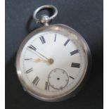 A Birmingham 1909 Silver Cased Pocket Watch A/F