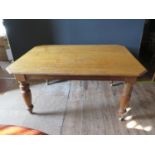 A Victorian Oak Dining Table
