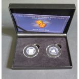 A Cased Limited Edition (502/1969) The Guernsey and Jersey Fifty pence 50th Anniversary Silver Proof