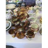 A Collection of 19th Century Copper Lustre Ware and other ceramics etc.