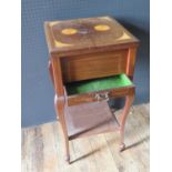 A Mahogany and Inlaid Sewing Table