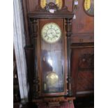 A Nineteenth Century Vienna Wall Clock, 104cm