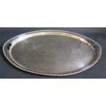 A Large Elkington Plate Two Handled Tray, 63cm long