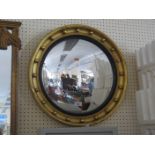 A Gilt framed Convex Mirror, 53cm diam.