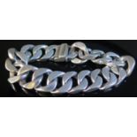 An Unmarked Gent's Silver Bracelet, 104g