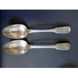 A Pair of George IV Silver Serving Spoons, Newcastle 1821, Reid & Son (Christian Ker Reid & David