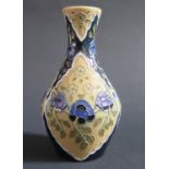 A Modern Moorcroft Faience Bouquet Vase, 13.5cm, boxed