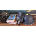 Gas Masks, Brodie helmet and maps (do not use masks as may contain asbestos)
