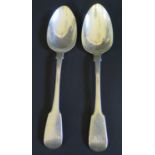A Pair of George IV Silver Serving Spoons, London 1826, WE, 132g