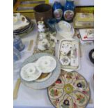 Modern Limoges Vases, Mdina glass vase, Coalport, Wedgwood, Crown Staffordshire etc.