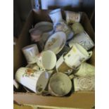 A Box of Victorian and later Royal Commemorative Mugs etc.