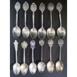 A Collection of Silver Spoons with bowling emblems etc, 175g