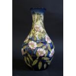 A Modern Moorcroft Limited Edition Floral Vase by Clare Sneyd 2003, 15/75, 20.5cm, boxed, cost £245