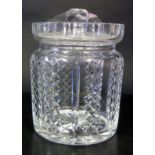 A Waterford Crystal Biscuit Barrel