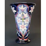 A Modern Moorcroft Floral Decorated Vase by Sian Leeper, 15.5cm, boxed