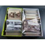 Two Shoe Boxes of Miscellaneous Postcards