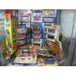 A Collection of Matchbox Toy Cars. Most models are mint but most boxes are damaged.
