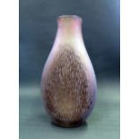 A Dartington Studio Glass Fossae Punched Vase in gorgeous grape, 38.5cm