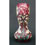 A Modern Moorcroft Floral Decorated Vase 2001, 15.5cm, boxed