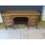 A Large Oak Office Desk