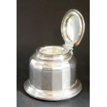 A George V Loaded Silver Inkwell, Chester 1926, West & Son, 7cm high