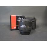 A Sigma APO Tele Converter 2x EX DG Camera Lens Cased and boxed