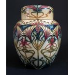 A Modern Moorcroft Trial Master Floral Decorated Ginger Jar and Cover 3.10.00, 15.5cm